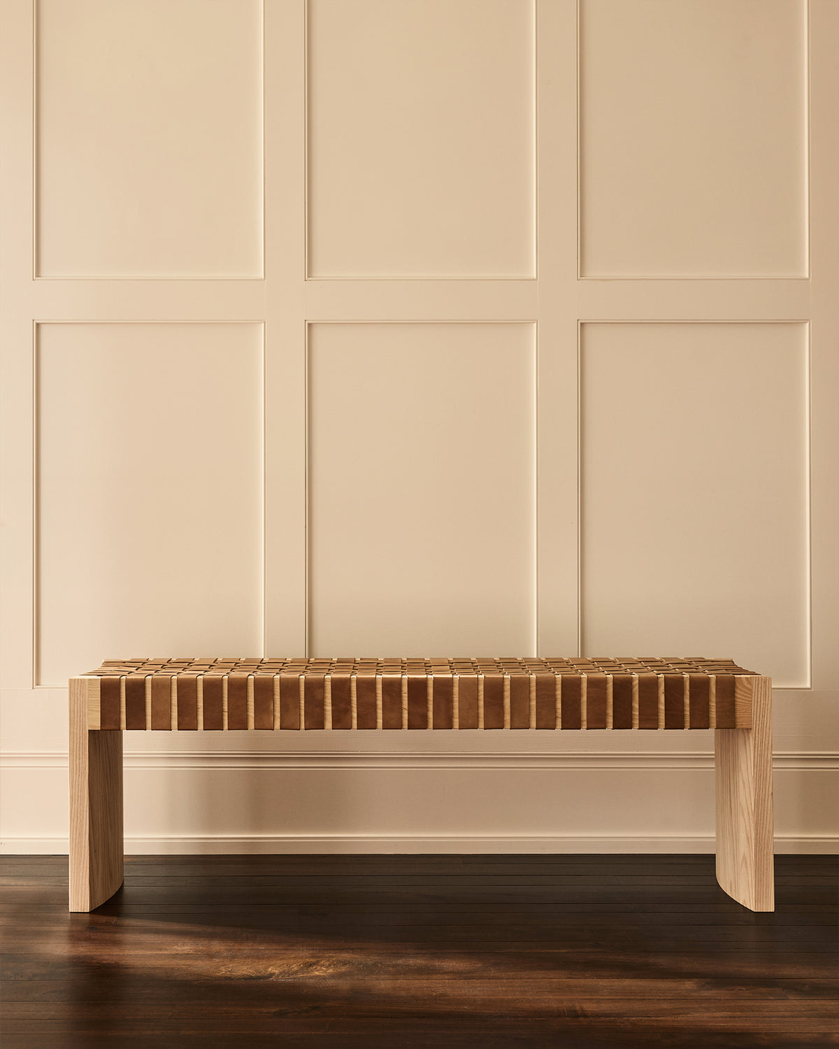 Ben | Ash Wood & Natural Leather