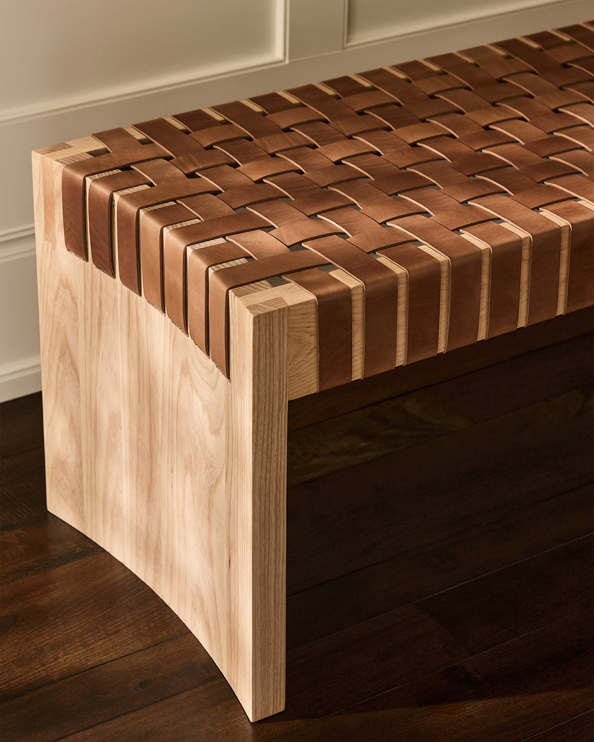 Ben | Ash Wood & Natural Leather