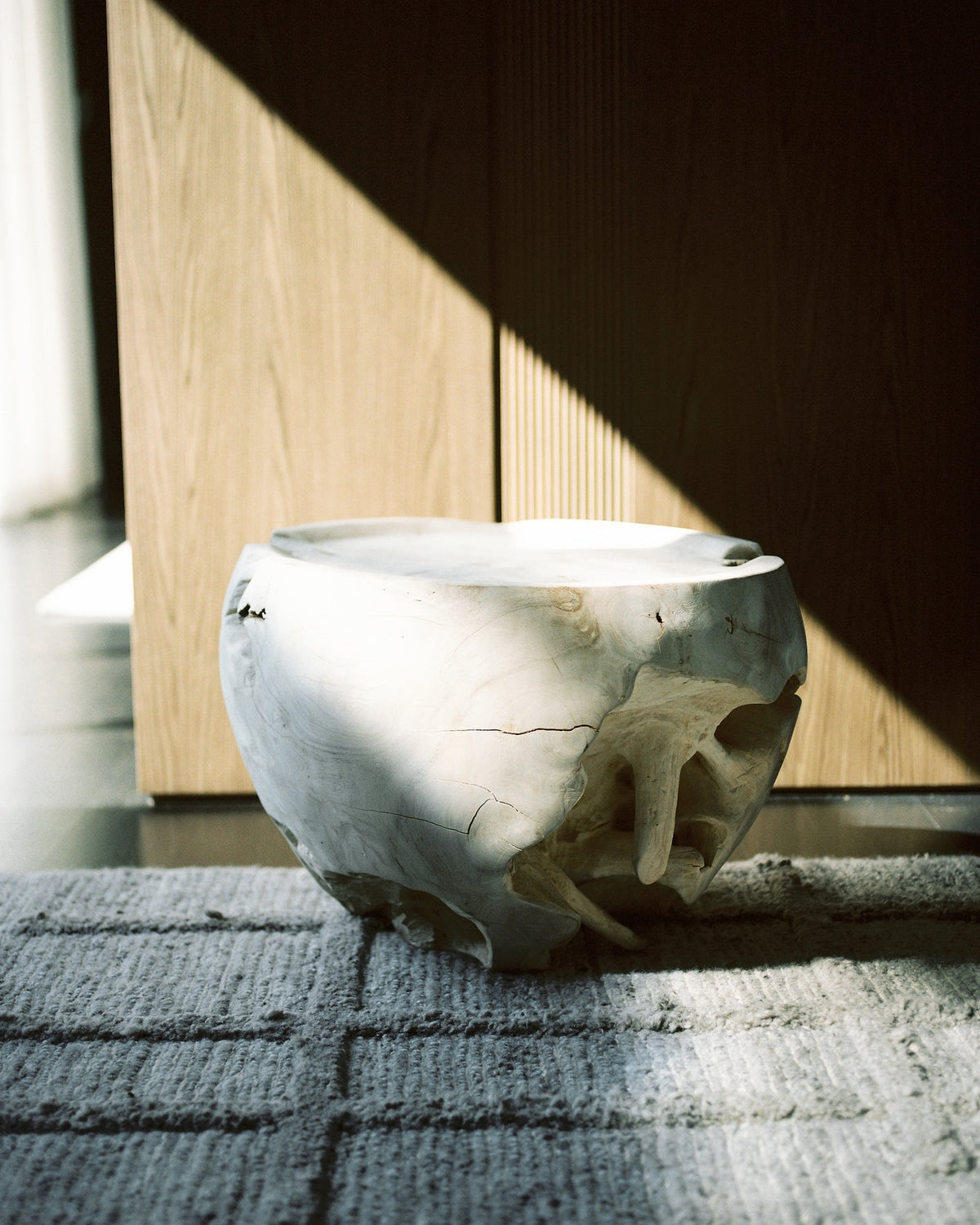 Bleached Teak Side Table