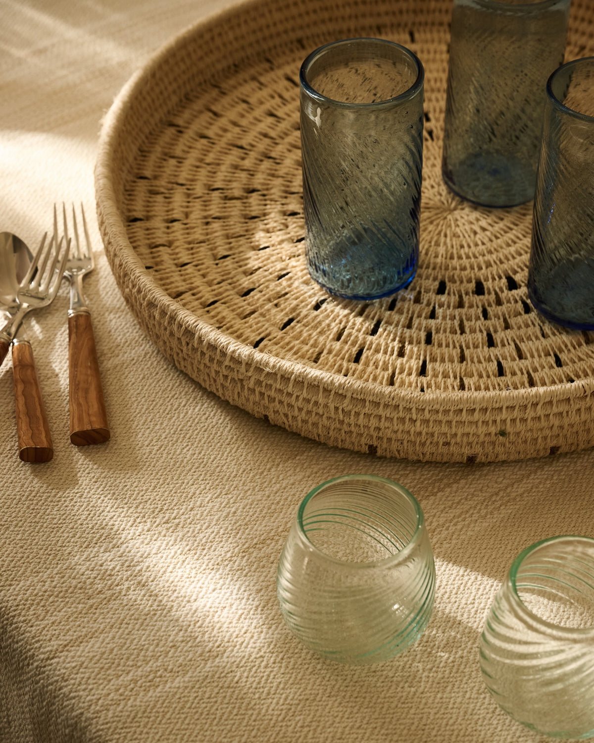 Round Sisal Tray