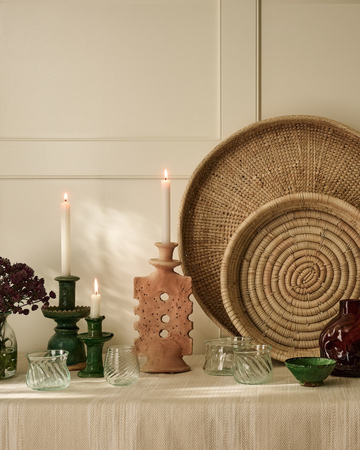 Shaped Candlestick Natural