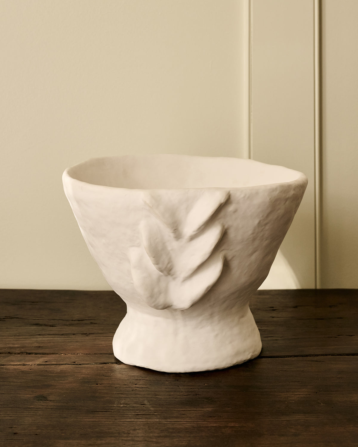 Whitewash Terracotta Vessel