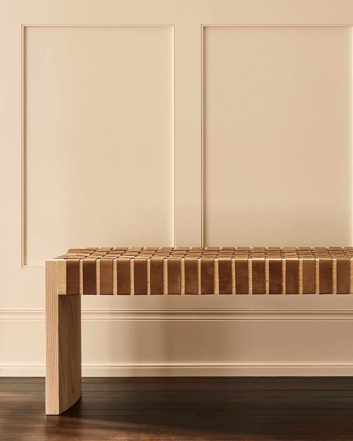Ben | Ash Wood & Natural Leather