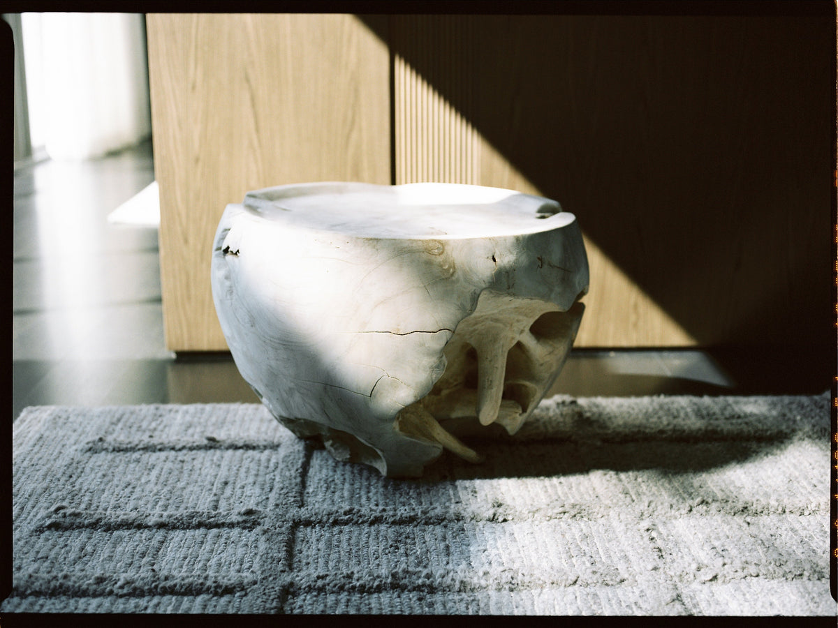Bleached Teak Side Table