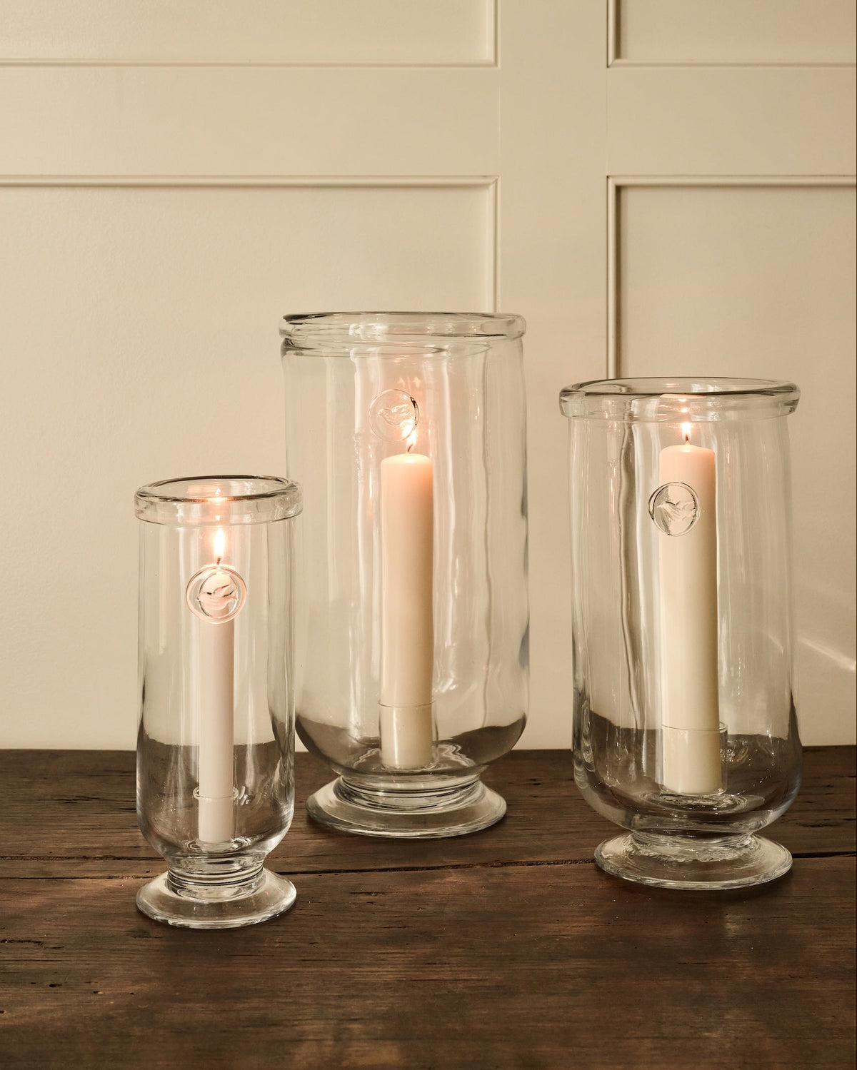 Glass Pedestal Hurricane