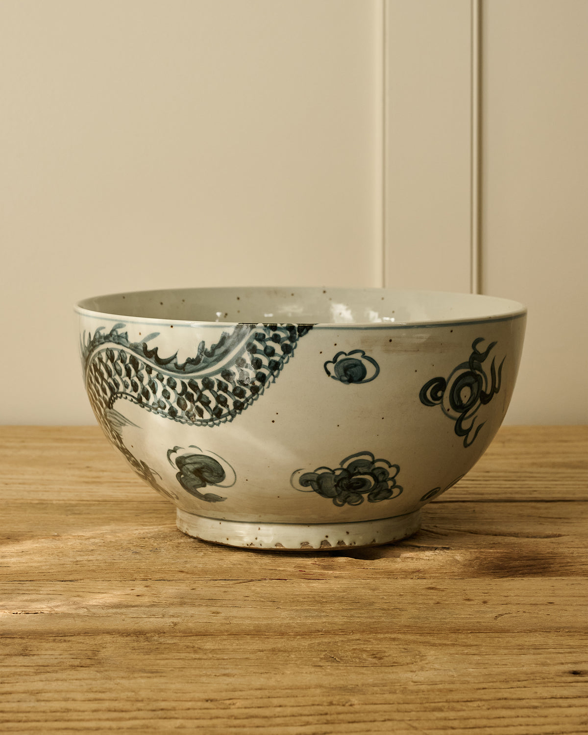 Ink Blue Porcelain Bowl