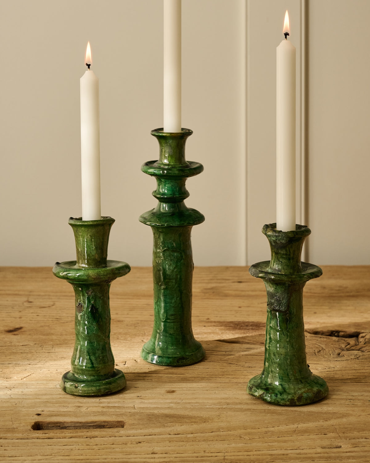 Moroccan Green Candlestick