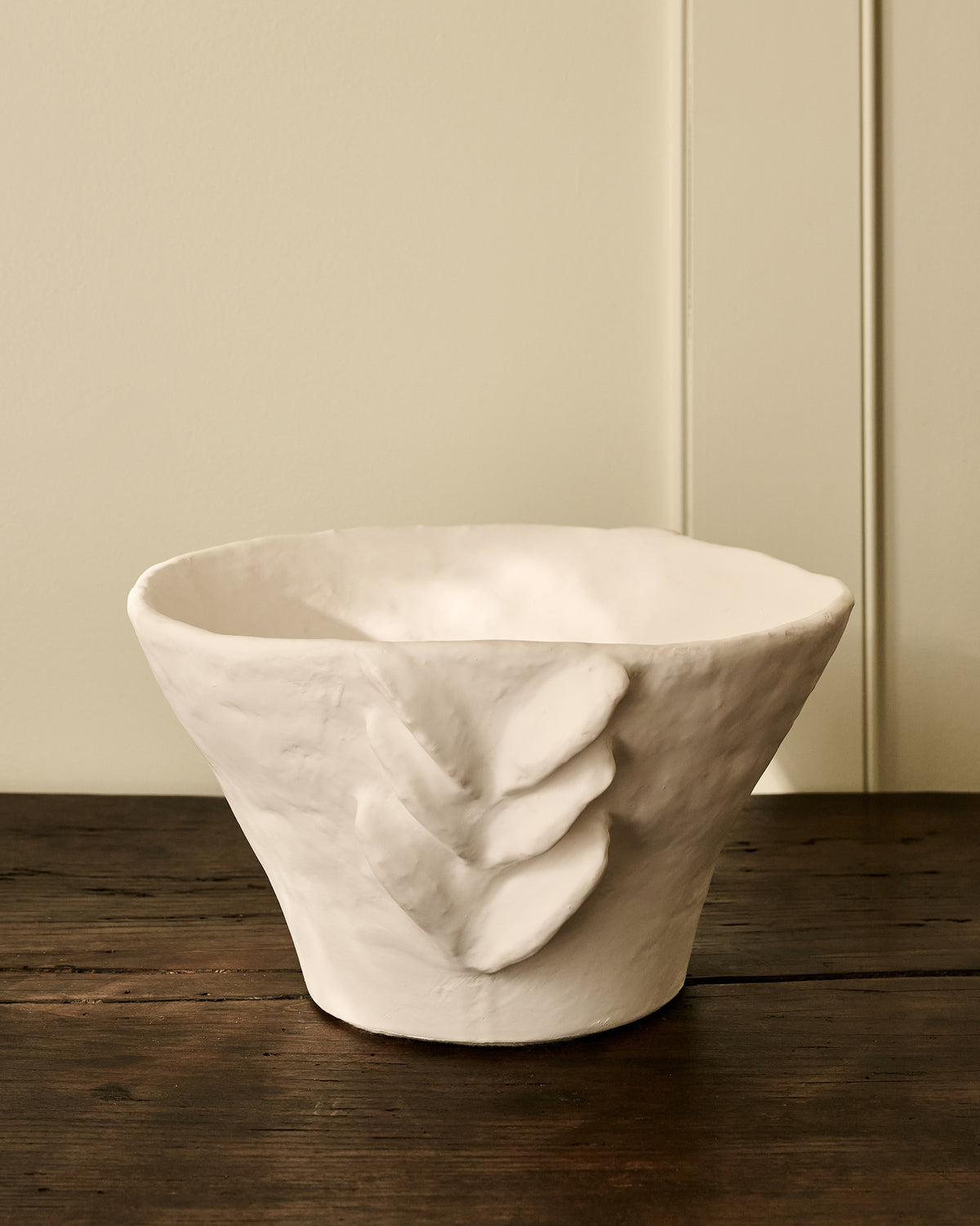 Whitewash Terracotta Vessel